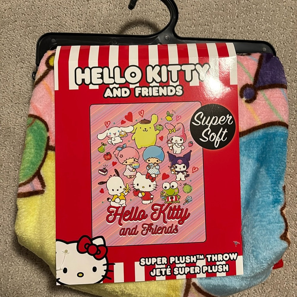 Sanrio hello kitty brand new blanket throw plush 48x60 in
